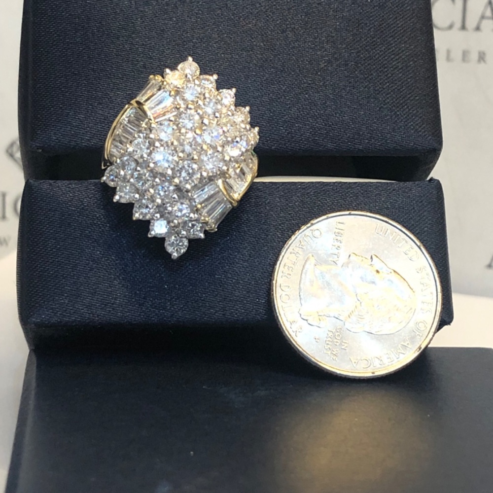 Diamond Cluster Ring - Picture 9 of 12